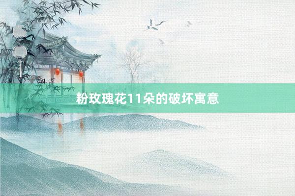 粉玫瑰花11朵的破坏寓意